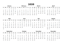 Blank 2020 Calendar Template from www.calendarlabs.com