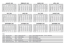 2020 pdf yearly calendar with holidays