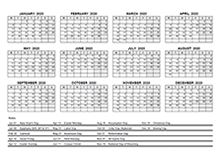 2020 pdf yearly calendar with holidays