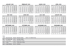 2020 pdf yearly calendar with holidays