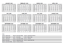 2020 pdf yearly calendar with holidays