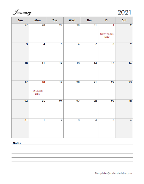 Free Printable 2021 Monthly Calendar With Holidays Canada 2022