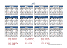 2021 Retail Accounting Calendar 4-4-5