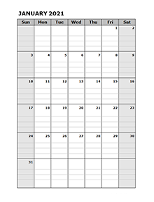 Printable 2021 Blank Calendar Templates Calendarlabs