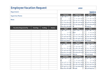 2021 Business Employee Vacation Request