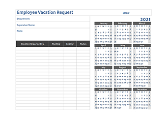 2021 Business Employee vacation request