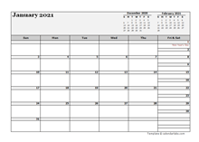 2021 Canada Calendar For Vacation Tracking