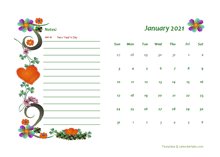 2021 Germany Calendar Free Printable Template