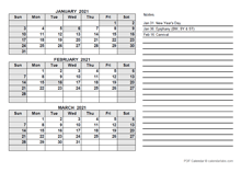 2021 Germany Quarterly Calendar with Holidays