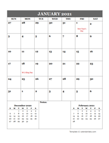 2021 Google Docs Calendar Templates - CalendarLabs