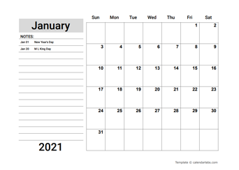 2021 Google Docs Calendar Templates - CalendarLabs