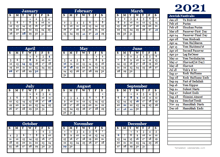 2021 Jewish calendar