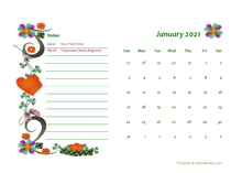 2021 Malaysia Calendar Free Printable Template