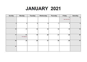 Printable 2021 Pdf Calendar Templates Calendarlabs