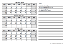 2021 New Zealand Quarterly Calendar with Holidays