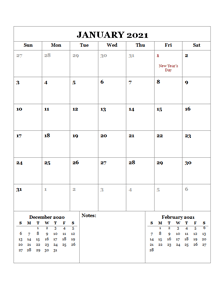2021 Printable Calendar with Hong Kong Holidays