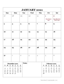 2021 Printable Calendar with New Zealand Holidays  