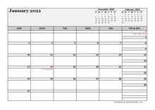 October 2021 Planner Template