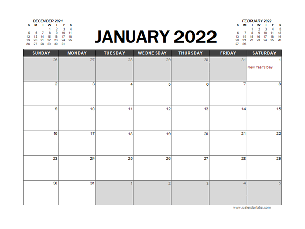 2022 Calendar Planner Singapore Excel