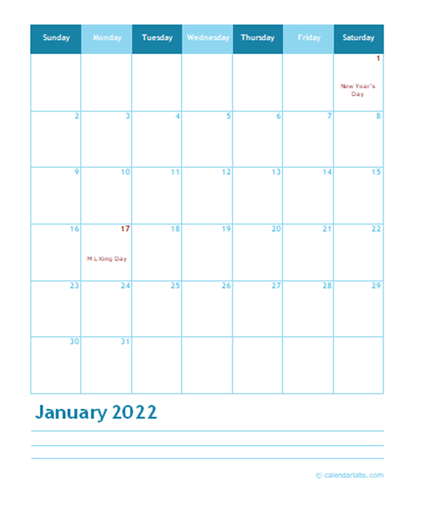 calendar google docs template 2022