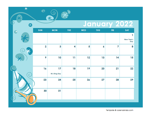 Colorful Calendar 2022 2022 Calendar Template In Colorful Design - Free Printable Templates