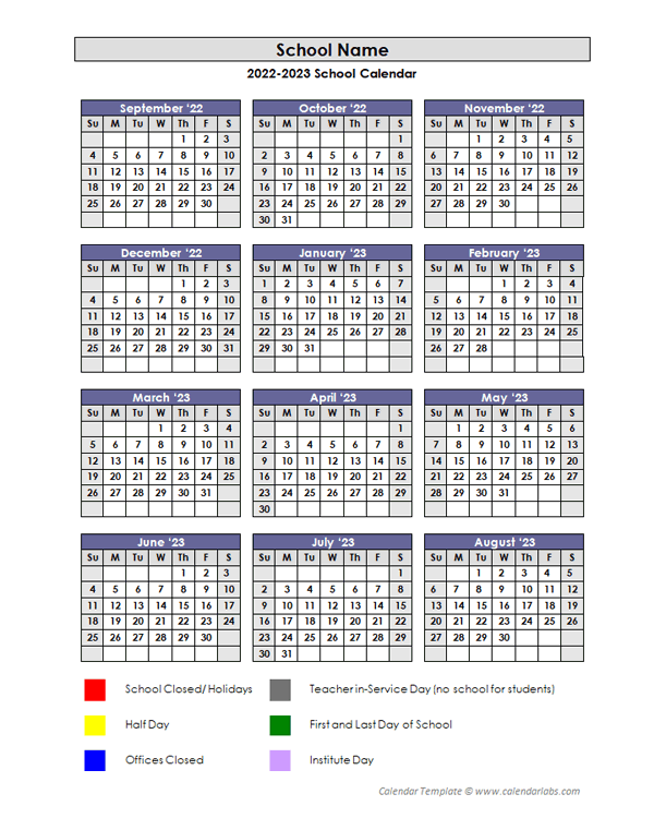 2022 Customizable Yearly Sep Calendar