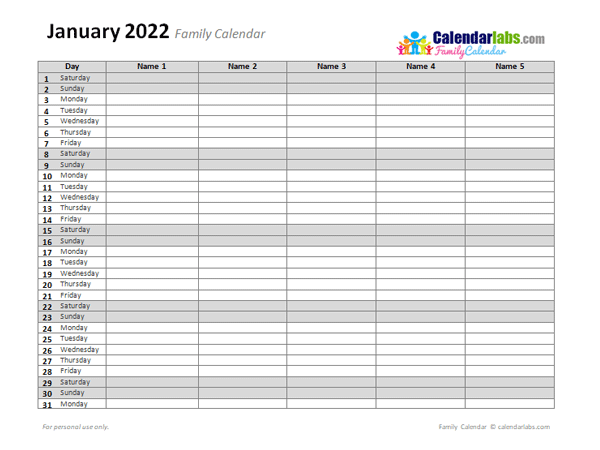 2022 budget planner printable