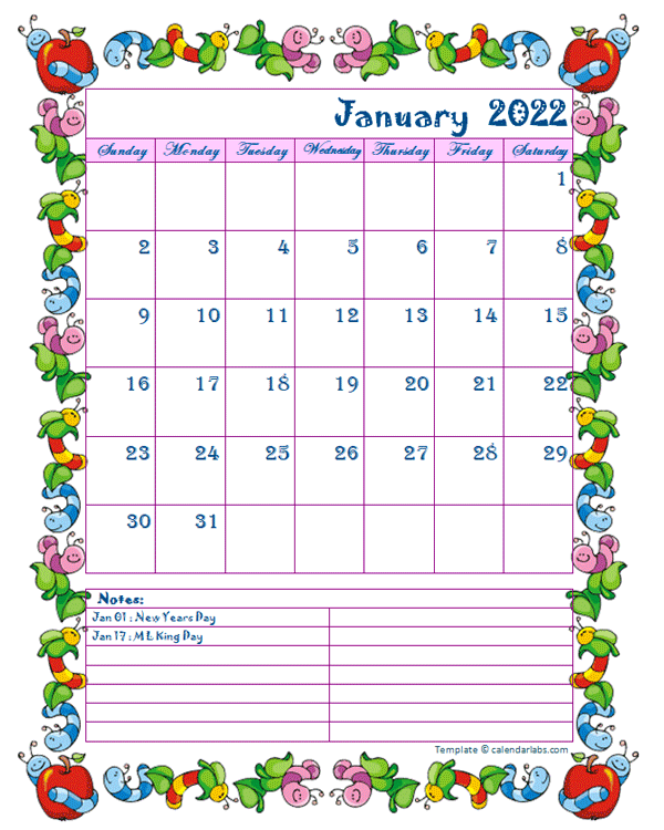 free downloadable 2022 monthly calendar