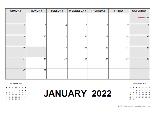 2022 Monthly Planner with Netherlands Holidays