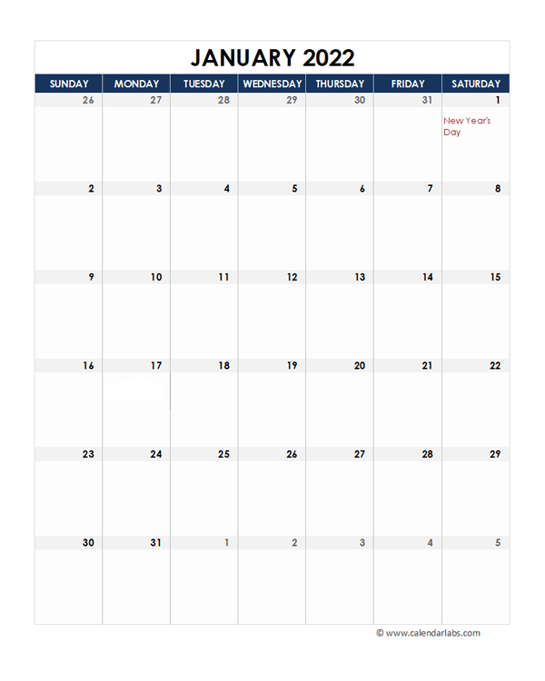 2022 Netherlands Calendar Spreadsheet Template