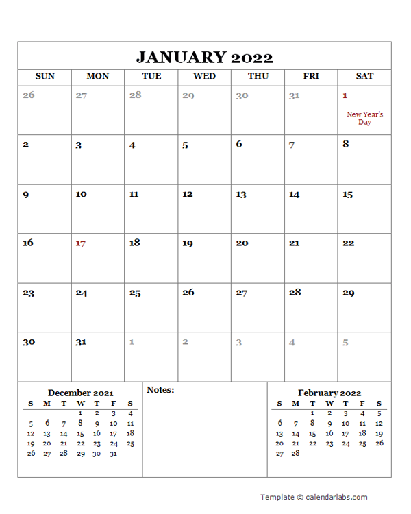 2022 Printable Calendar with Germany Holidays  