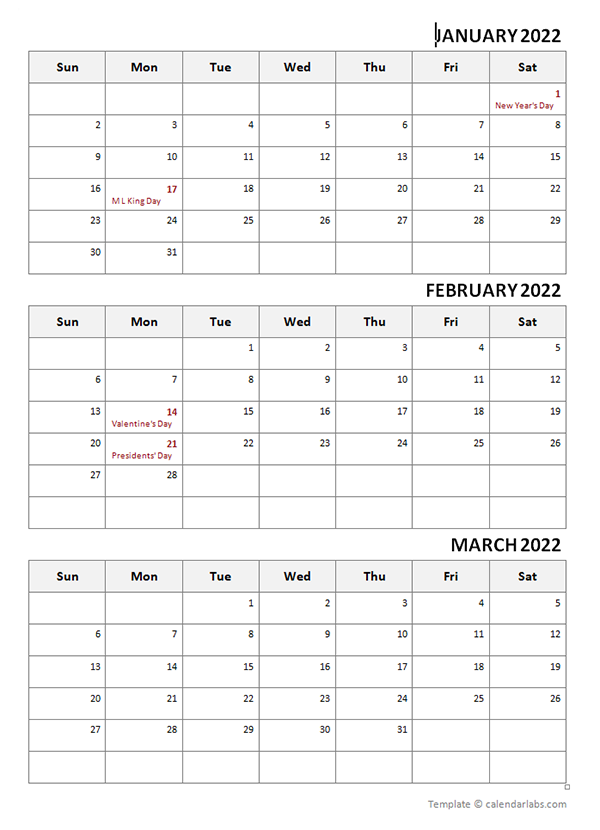 Download March 2022 Calendar Printable Free Gif