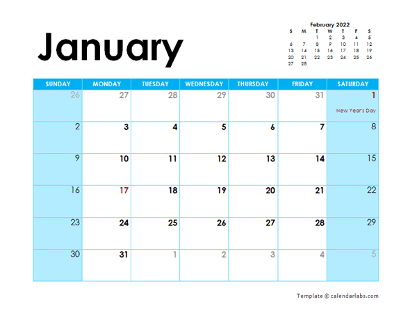 2022 Uk Monthly Calendar Colorful Design Free Printable Templates