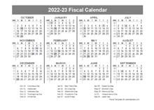 Fiscal Year 2022 Calendar 2022 Fiscal Year Calendar Templates - Calendarlabs
