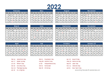 2022 Accounting Calendar 4-5-4