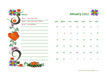 2022 Australia Calendar Free Printable Template