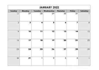 Fillable 2022 Calendar Free 2022 Blank Calendar Templates - Calendarlabs