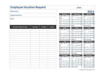 2022 Business Employee Vacation Request