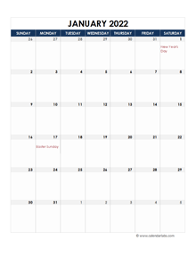 2022 Canada Calendar Spreadsheet Template