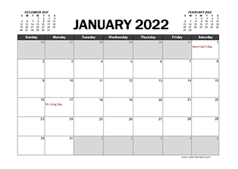 Sympathiek Aan boord tiener Free 2022 Excel Calendar Templates - CalendarLabs