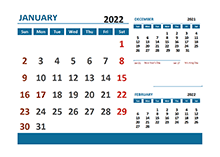 2022 Excel Calendar With Holidays