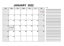 2022 Free Calendar PDF