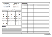 2022 four monthly calendar template free printable templates