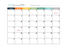 Kalender mac 2022