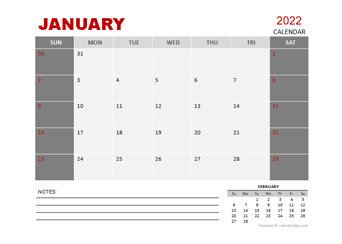 2022 Monthly Powerpoint Calendar