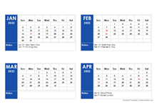 Onenote Calendar Template 2022 2022 Monthly Onenote Calendar - Free Printable Templates