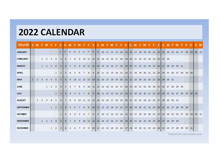 2022 Powerpoint Calendar Timeline