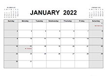 2022 printable calendar pdf