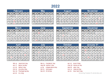 2022 Retail Accounting Calendar 4-4-5