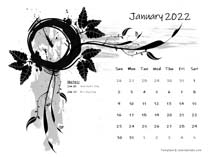 2022 Word Calendar Design Template